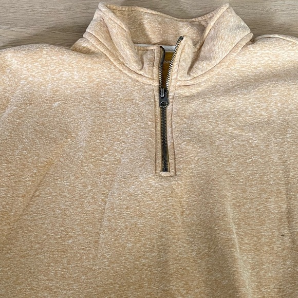 Sonoma Men's Yellow Quarter Zip Sweater Size XXL - Picture 2 of 4